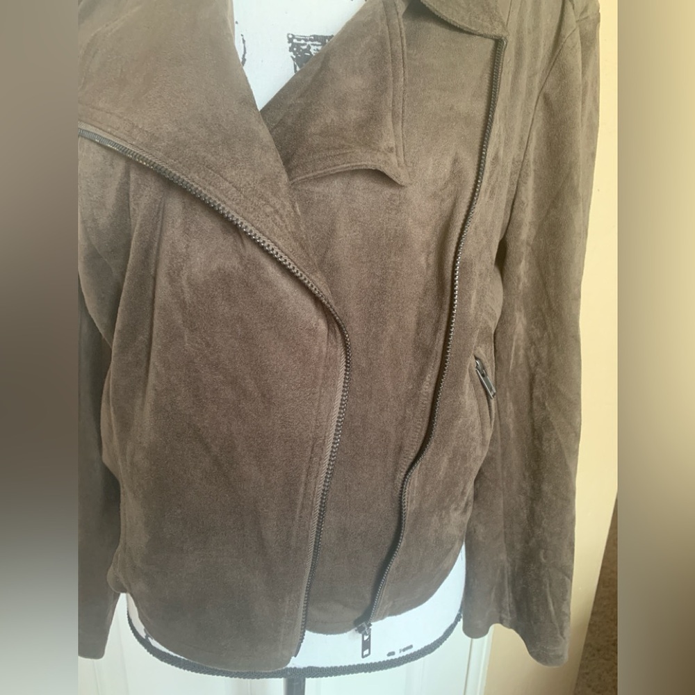 Gibson Latimer Chocolate Brown Suede Short Jacket - Picture 6 of 10